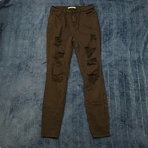 High Rise Jegging Black Size 27 Pacsun
